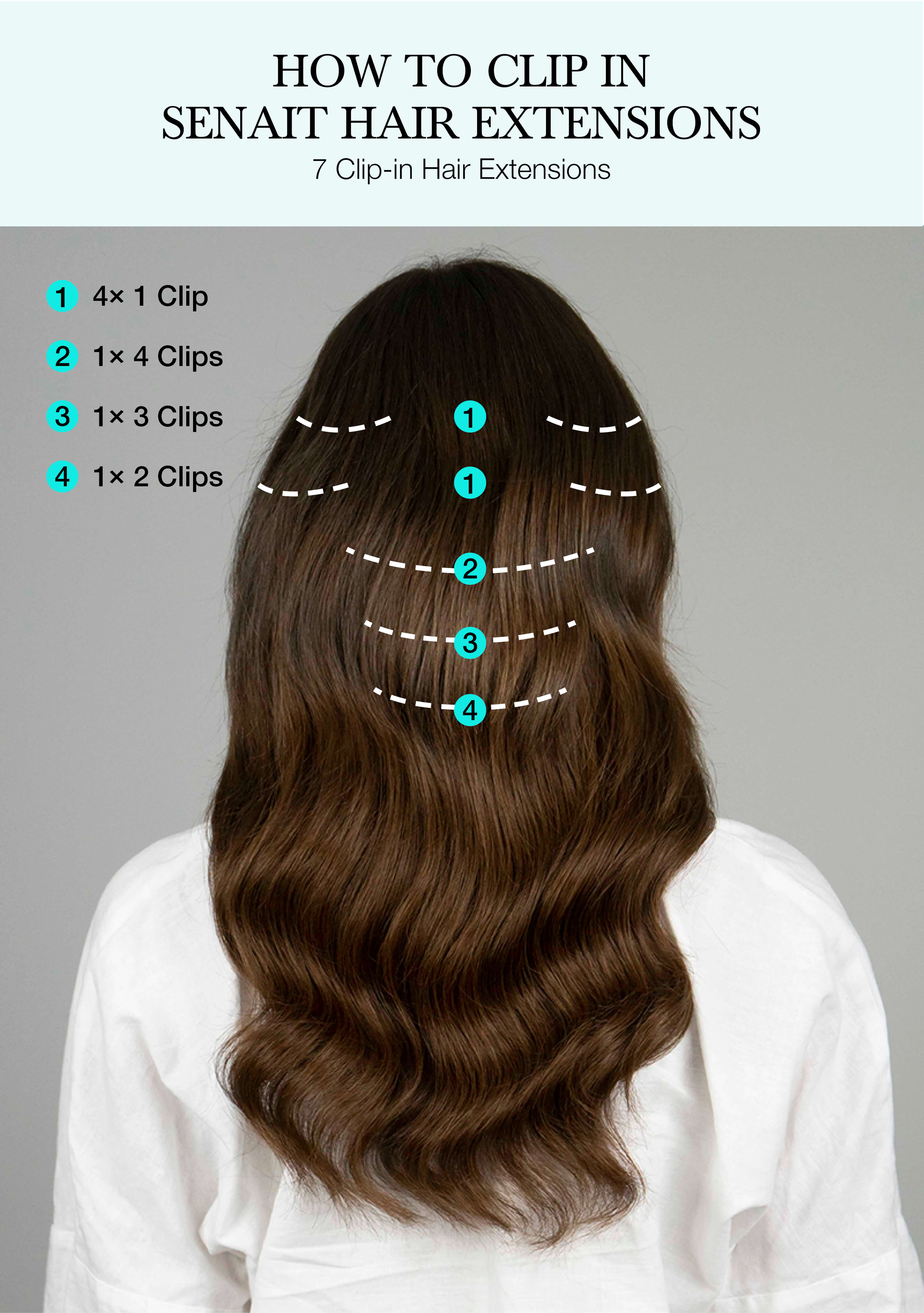 Clip-In SET - B-1.0/5.3 Dark Chocolate Balayage